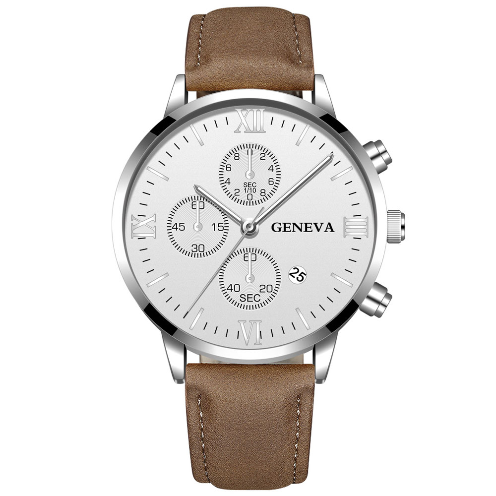 Smartwatch Watches For Men Brands - Geneva Fashion Men Date Alloy Case