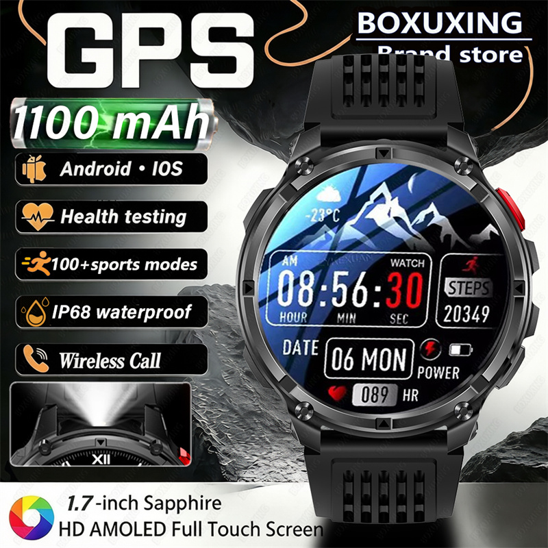 Smartwatch New Watches For Men - 2026 New 1100mAh Large Battery GPS
