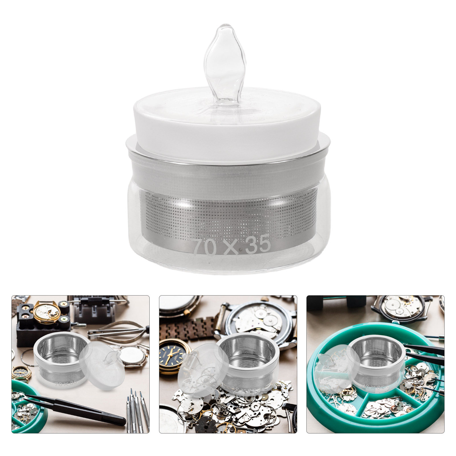 Watch Lubricant Oil - 1Set Precision Glass Oil Cup Stainless