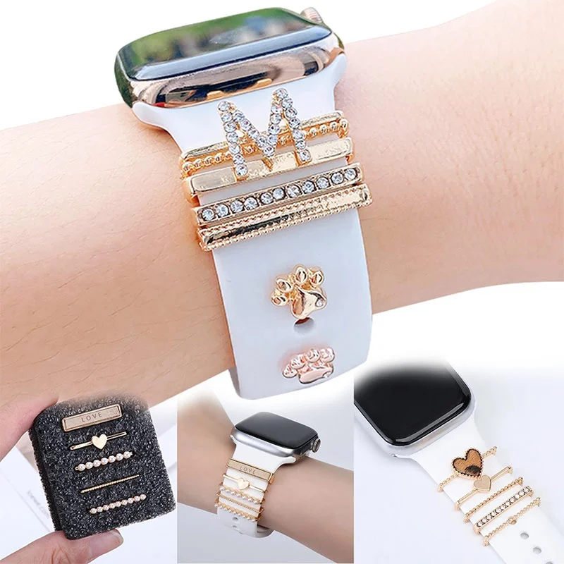 For Apple Watch Band Metal Cha - Smartwatch Ring Watches 评论和价格