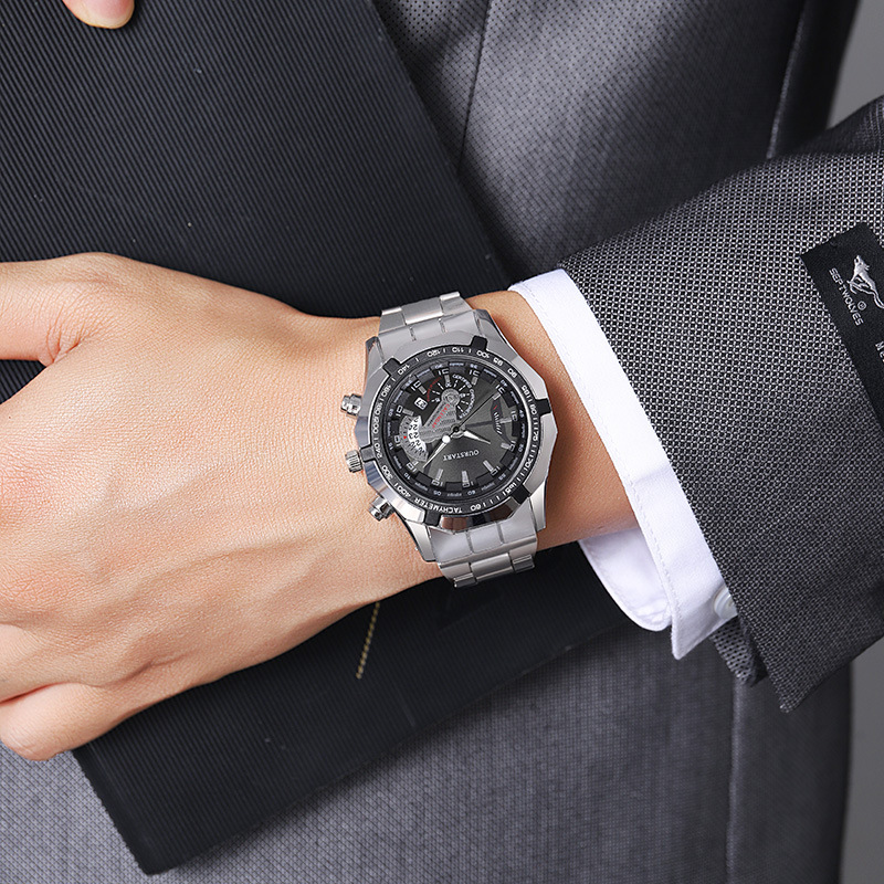 Luxury Men's Quartz Watch Stee - Smartwatch Watches Gift For Boys 评论和价格