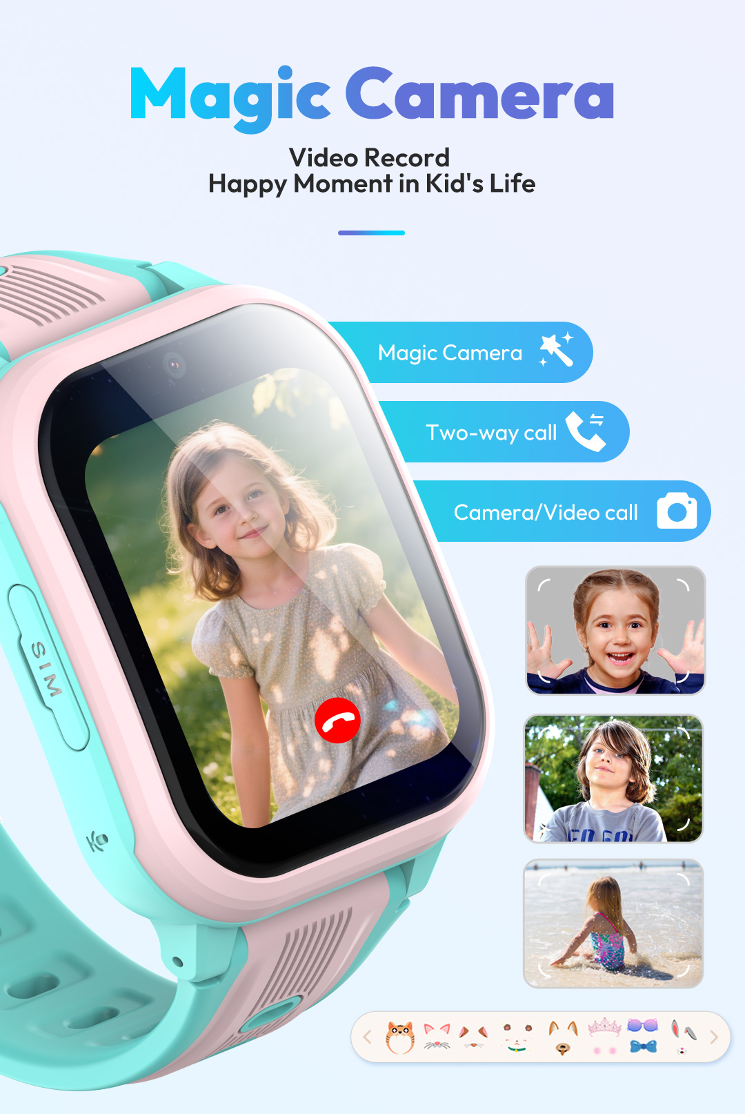 Wonlex 4G Kids Smart Watch KT4 - Smartwatch Watches For Kids With Gps 评论和价格