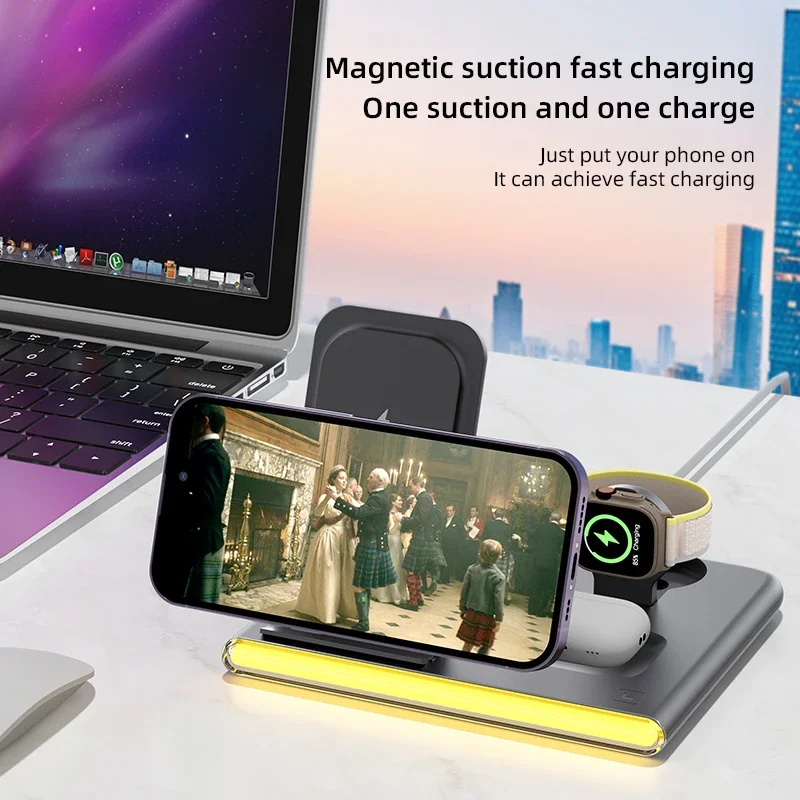 4in1 Foldable Magnetic Wireles - Watches Smartwatch Samsung 评论和价格