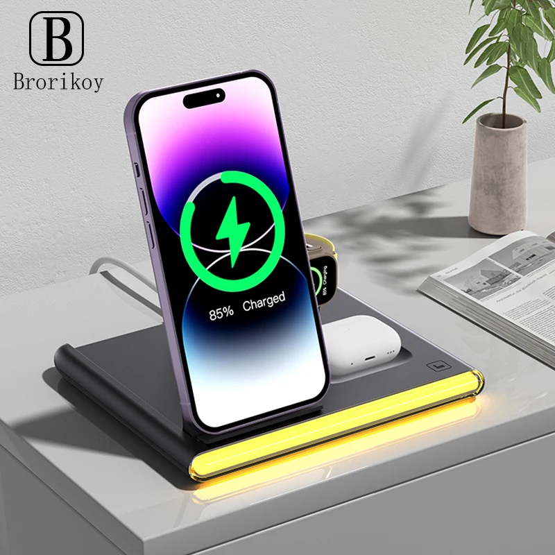 4in1 Foldable Magnetic Wireles - Watches Smartwatch Samsung 评论和价格