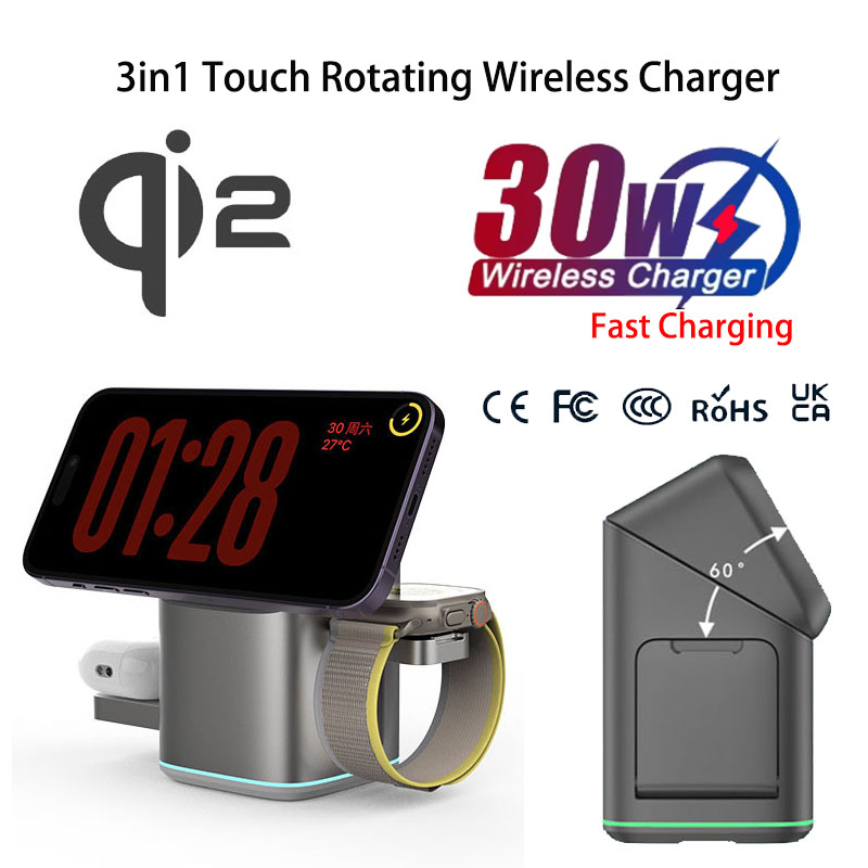 Praiser 25W Qi2 Foldable Touch - Watches Smartwatch Samsung 评论和价格
