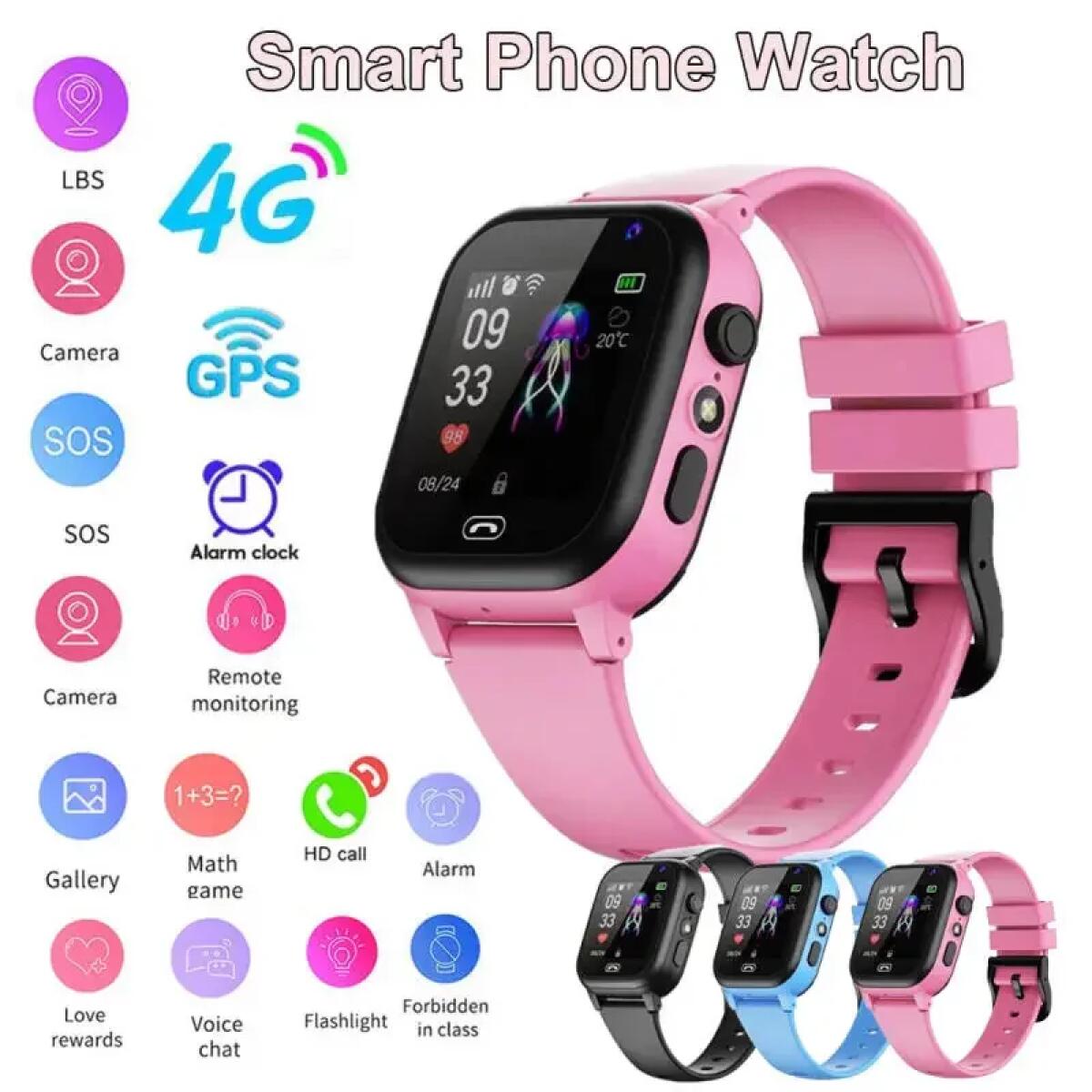 Kids Smart Watch 4G Multifunct - Smartwatch Watches For Kids With Gps 评论和价格