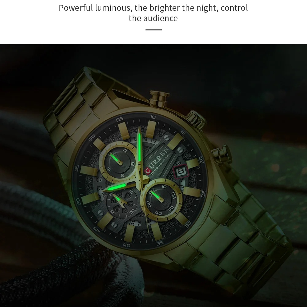 CURREN 8495 Men Watch Waterpro - Smartwatch Casual Watches For Men 评论和价格