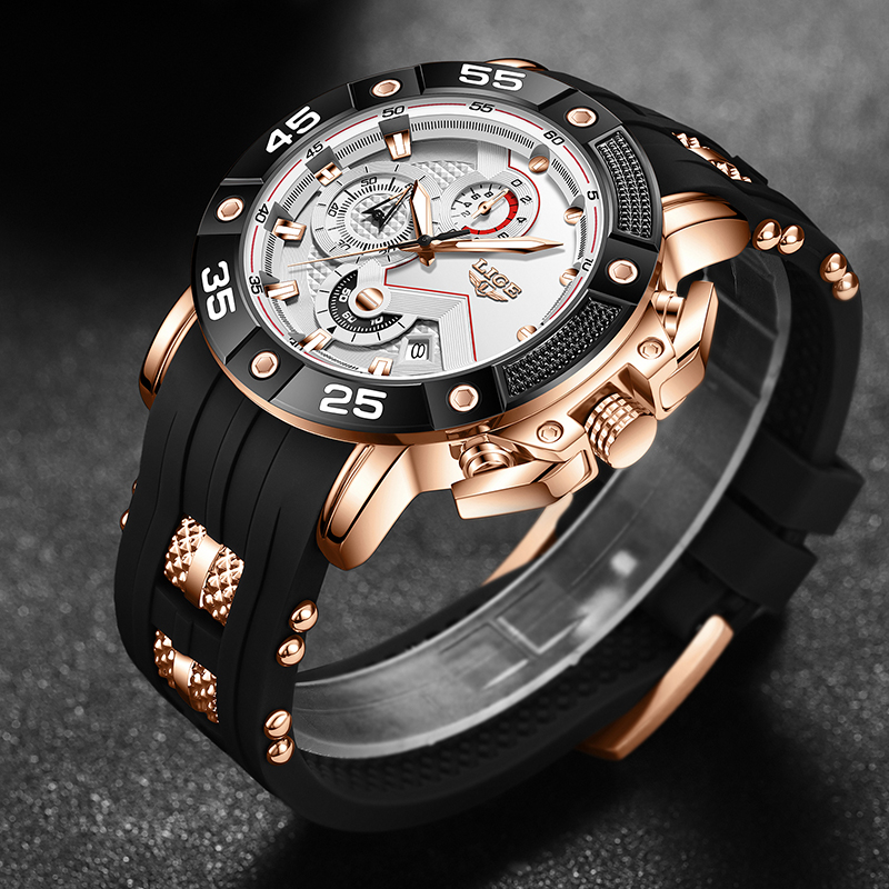 LIGE quartz Top brand luxury w - Smartwatch Branded Watches For Men 评论和价格
