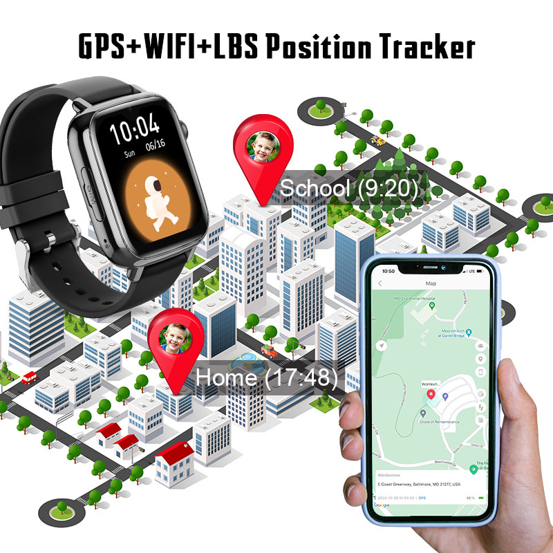 Wonlex KT34 Children's Smart W - Smartwatch Watches For Kids With Gps 评论和价格