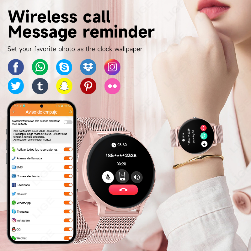 2026 New Women Bluetooth Call  - Smartwatch Ladies Watches For Women 评论和价格