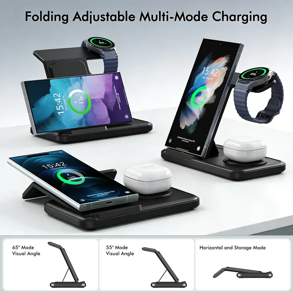 3 IN 1 Wireless Charger Statio - Watches Smartwatch Samsung 评论和价格