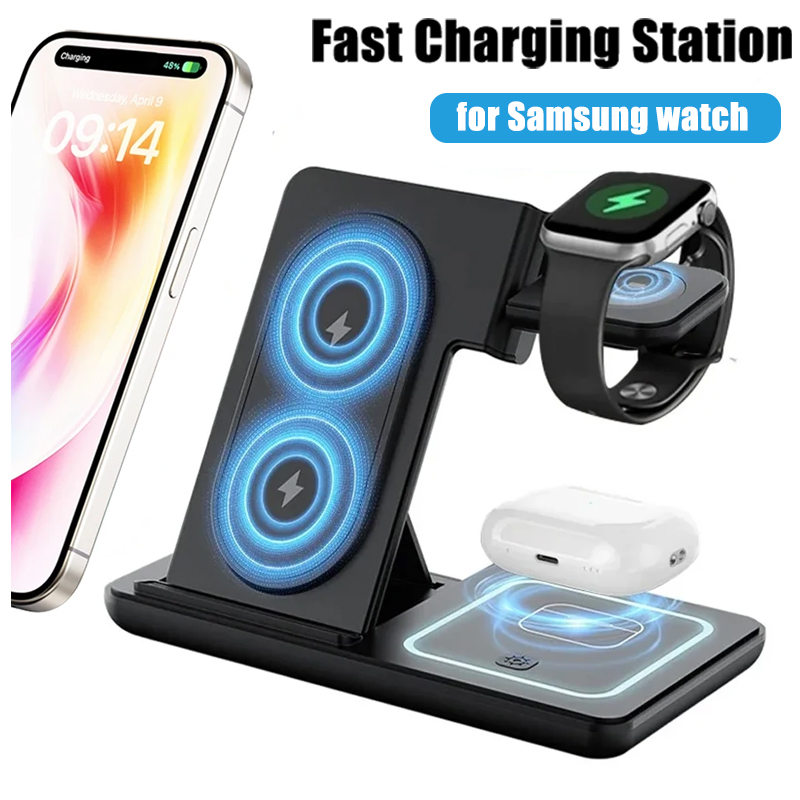 3 in 1 Foldable Wireless Charg - Watches Smartwatch Samsung 评论和价格
