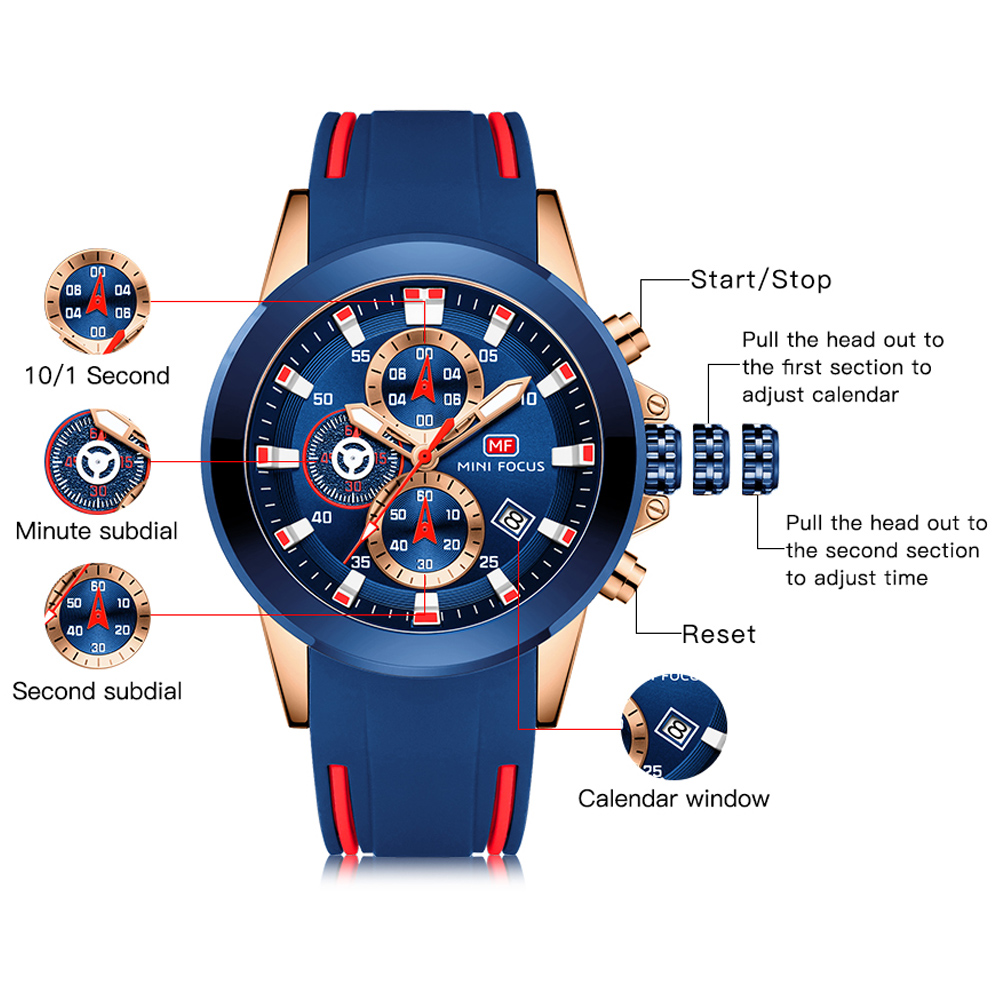 MINI FOCUS Mens Watches Top Lu - Smartwatch Watches For Men Brands 评论和价格
