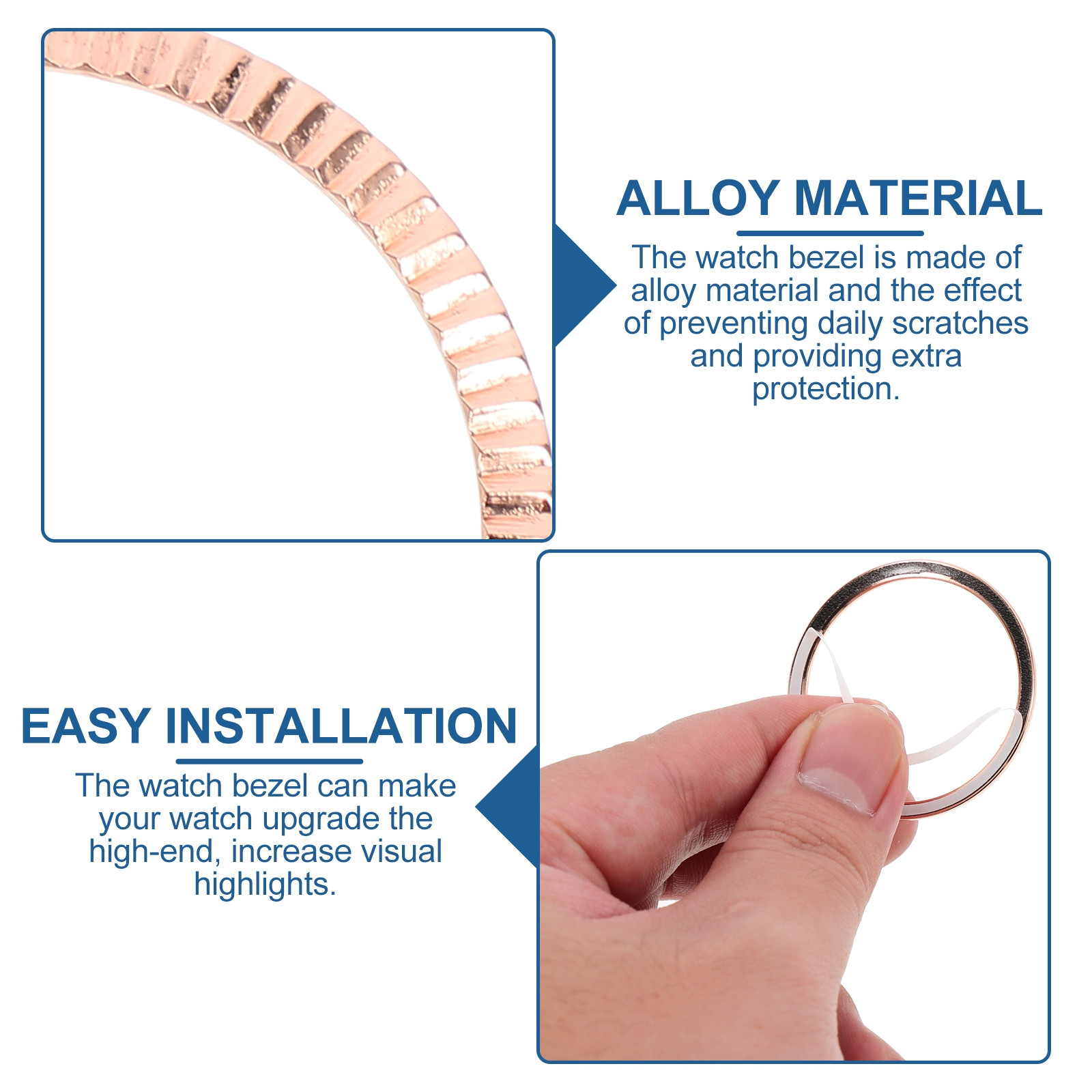 1Pcs Trendy Alloy Watch Frame  - Smartwatch Ring Watches 评论和价格