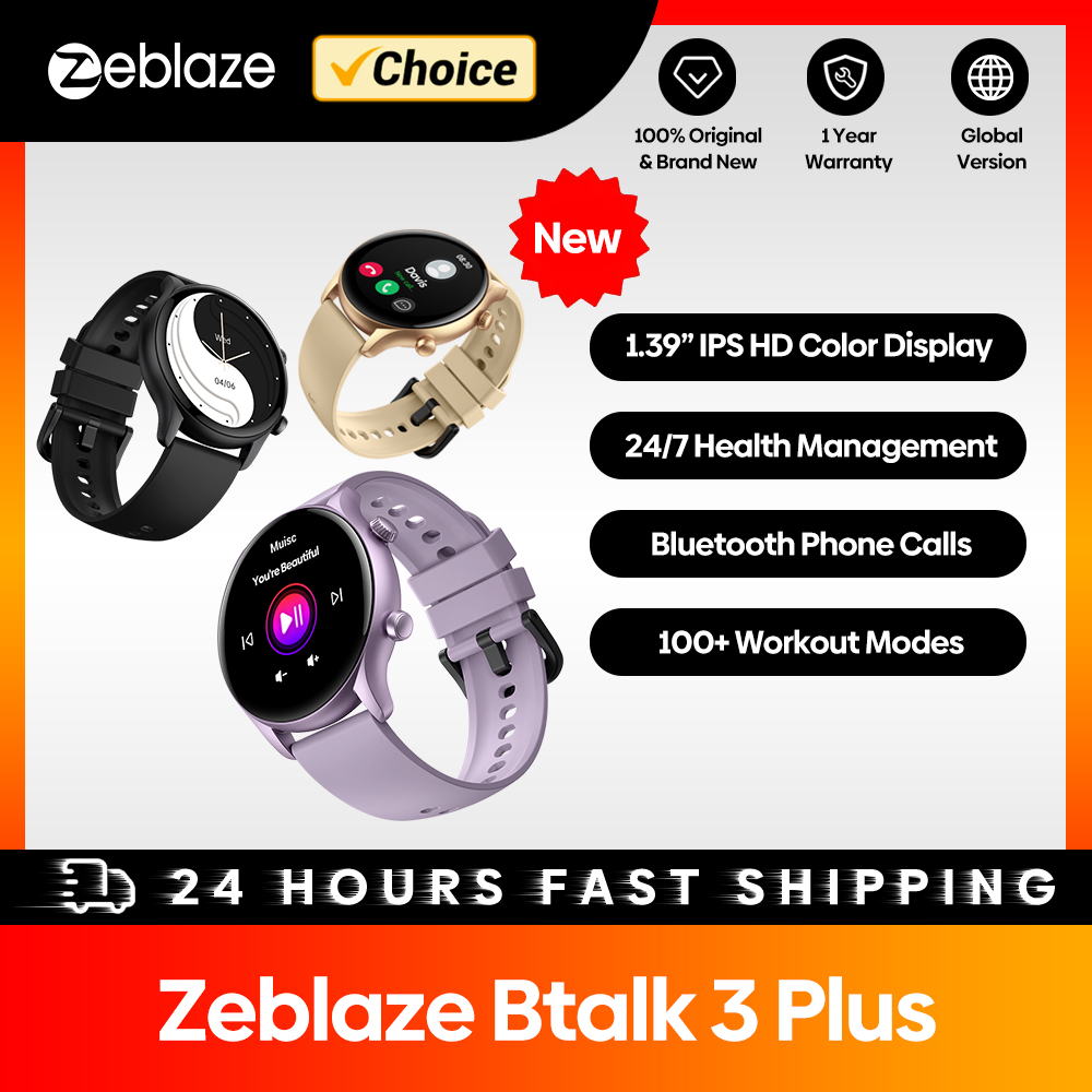 New Zeblaze Btalk 3 Plus Voice - Smartwatch New Watches For Men 评论和价格