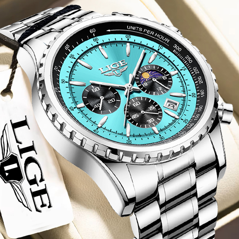 LIGE Fashion Top Brand Luxury  - Smartwatch Branded Watches For Men 评论和价格