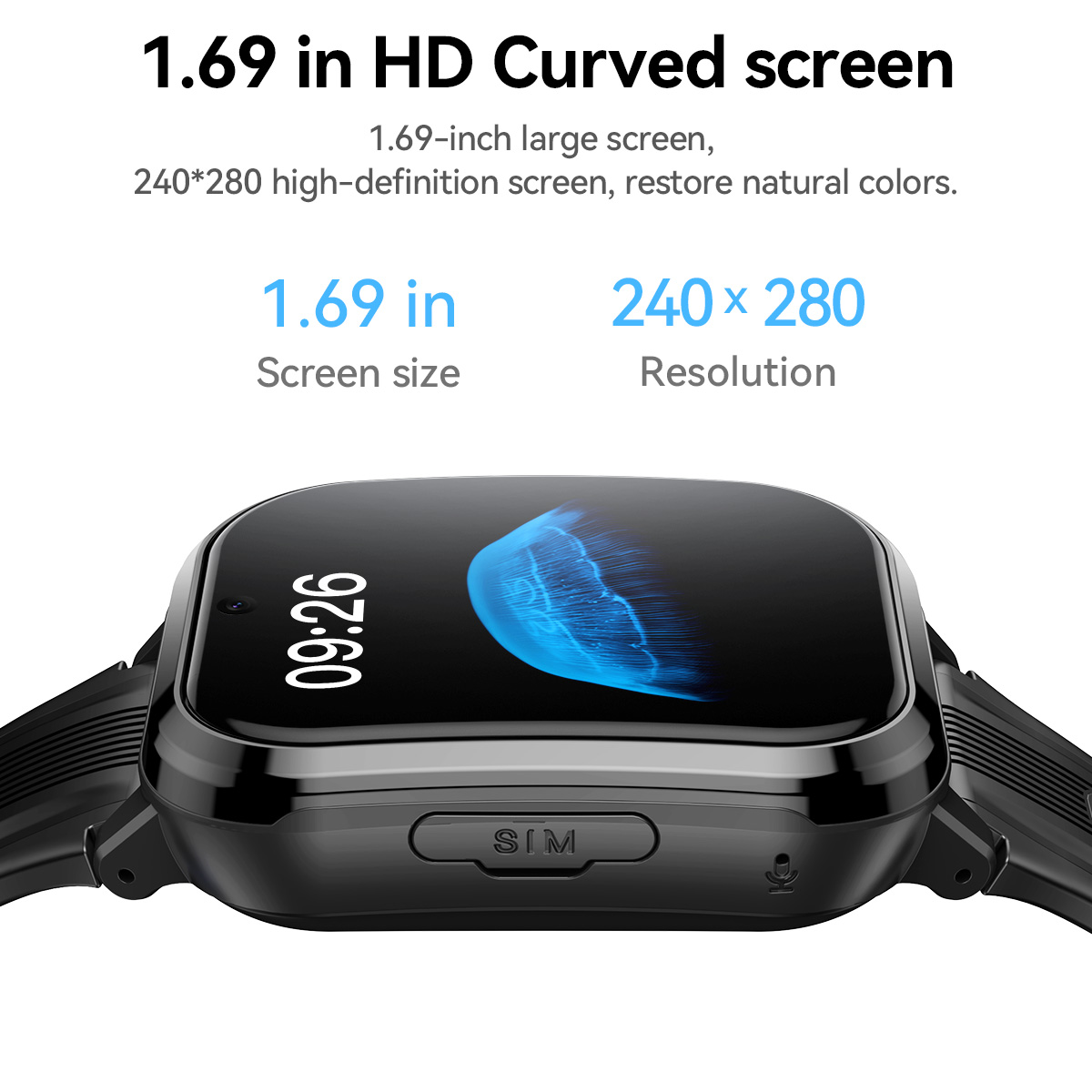 HOCO Y108 1.69inch HD LCD Curv - Smartwatch Watches For Kids With Gps 评论和价格