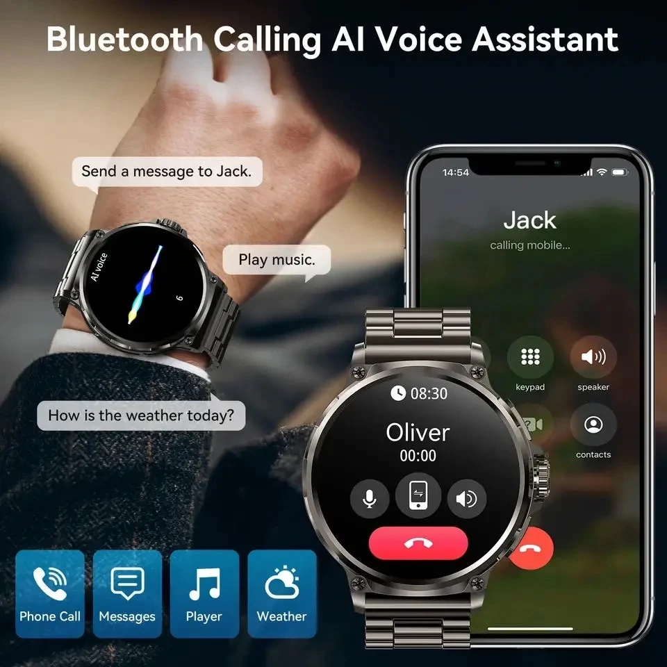 Bluetooth Call 360*360 1.85-In - Smartwatch Professional Watches For Men 评论和价格