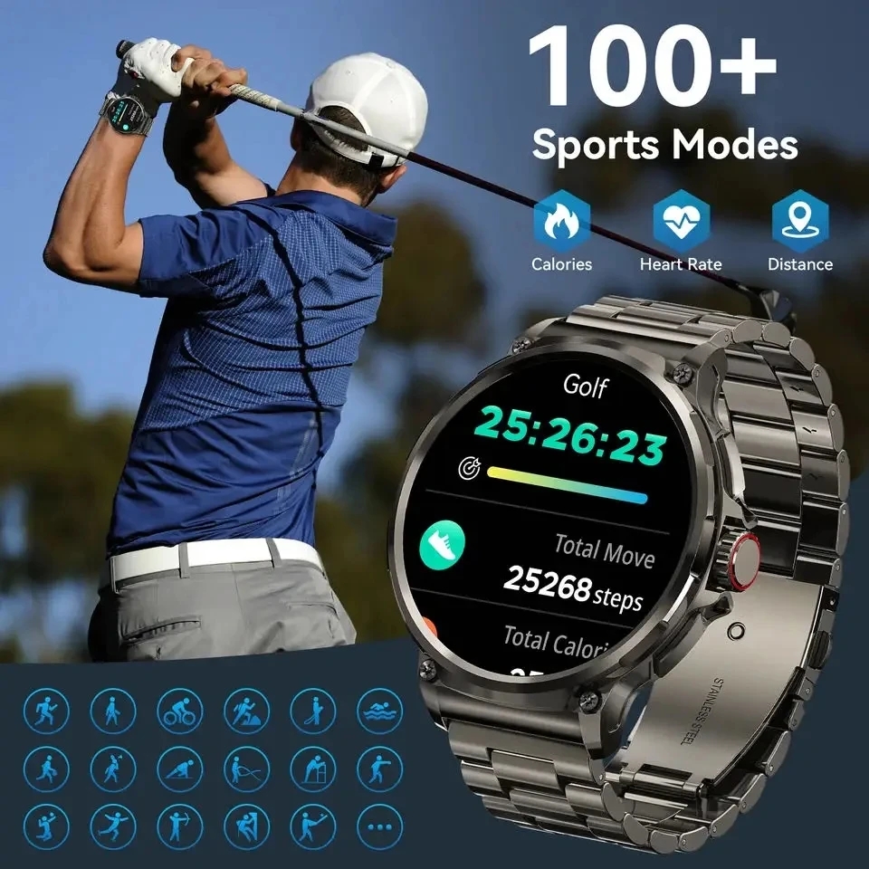 Bluetooth Call 360*360 1.85-In - Smartwatch Professional Watches For Men 评论和价格