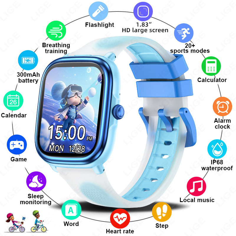 LIGE Kids Girls Boys Present S - French Connection Watches Smartwatch App 评论和价格